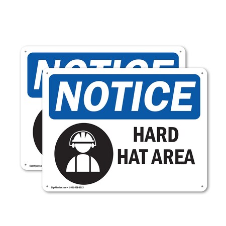 Signmission 12 in Height, 18 in Width, Aluminum, Rectangle OS-2PACK-NS-A-1218-L-15783